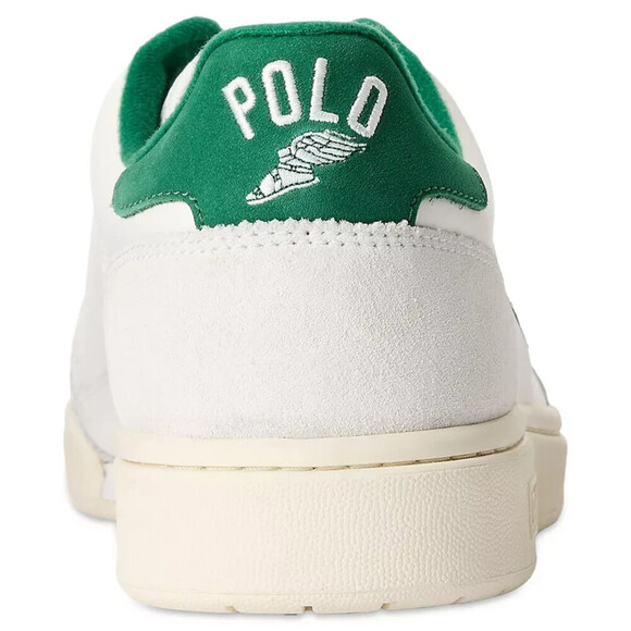 Polo Ralph Lauren Court Sport Sneaker Men\'s 10 White Lace-Up Shoes ZPO3971 main image 14